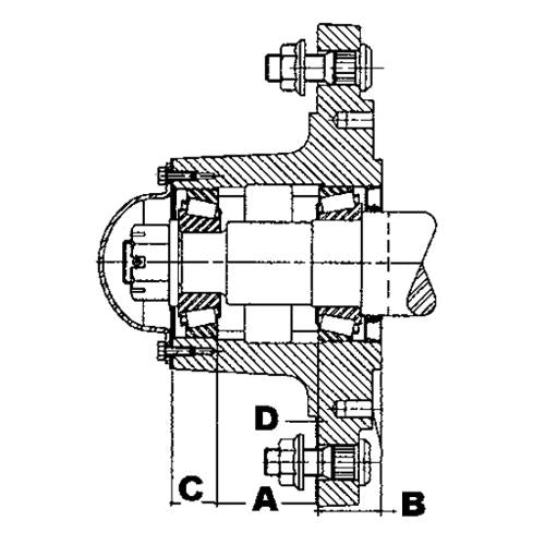 Hub w/Cups & Grease Fitting - HUBH1010-13 | RogueFuel.com