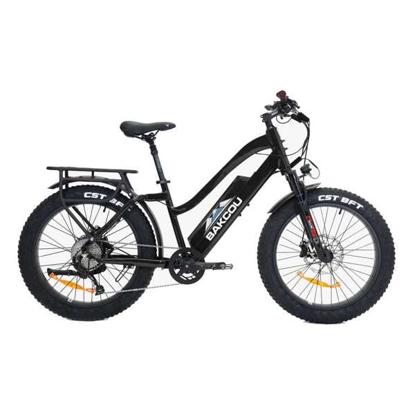 BAKCOU Flatlander Step-Through 24" 21AH Matte Black - B-FST24-B-B21 | MunroPowersports.com