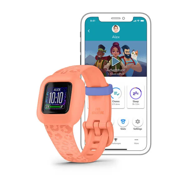 Garmin vofit jr. 3, Peach Leopard - 010-02441-24 | MunroKennels.com