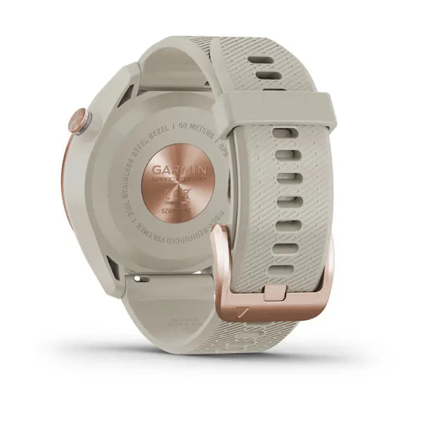 Garmin Approach S42, Rose Gold with Light Sand Band - 010-02572-12 | MunroKennels.com