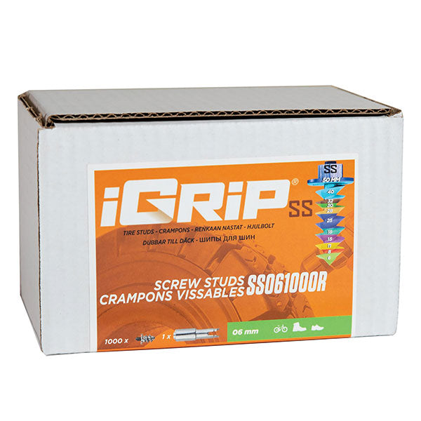 Igrip Shouldered Racing Tire Studs 6MM 1000Pk (SS-061000R) | MunroPowersports.com