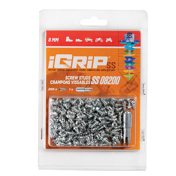 Igrip Shouldered Tire Studs 8MM 200Pk (SS-08200) | MunroPowersports.com