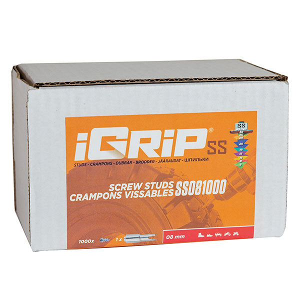 Igrip Shouldered Tire Studs 8MM 1000Pk (SS-081000) | MunroPowersports.com