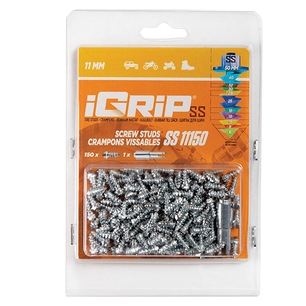 Igrip Shouldered Tire Studs 11MM 150Pk - 02-01122 | MunroPowersports.com