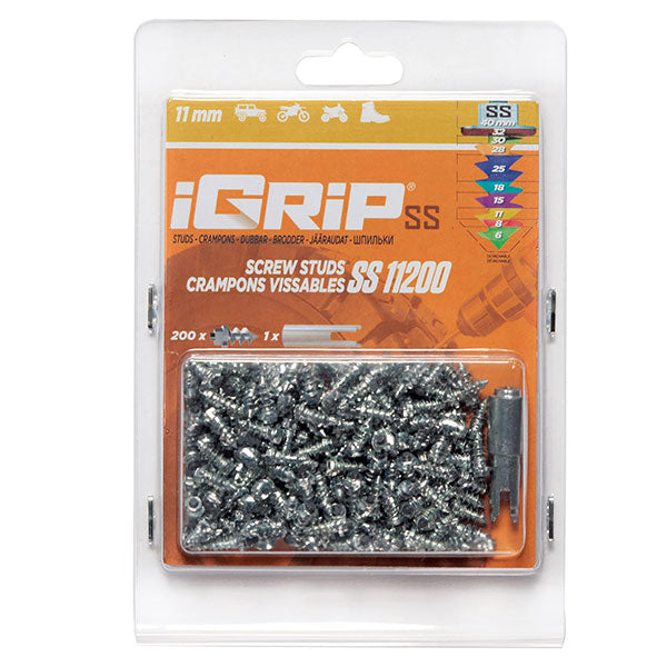 Igrip Shouldered Tire Studs 11MM 200Pk - 02-01123 | MunroPowersports.com
