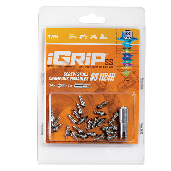 Igrip Shouldered Racing Tire Studs 11MM 24Pk - 02-01125 | MunroPowersports.com