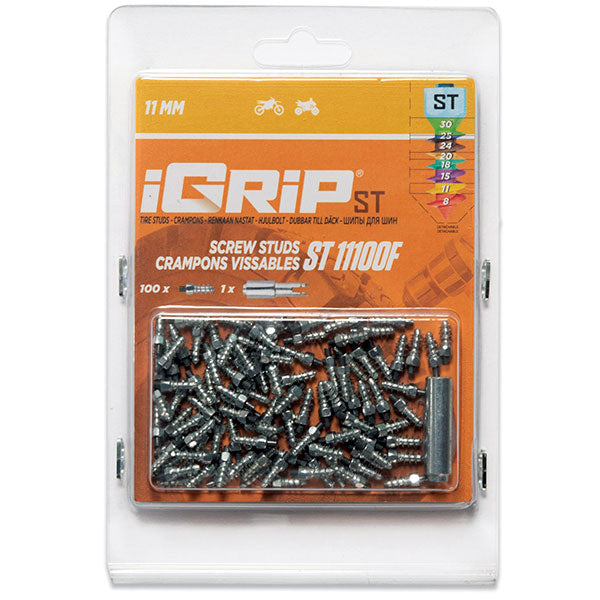 Igrip Standard Studs 11MM 100Pk - 02-01144 | MunroPowersports.com