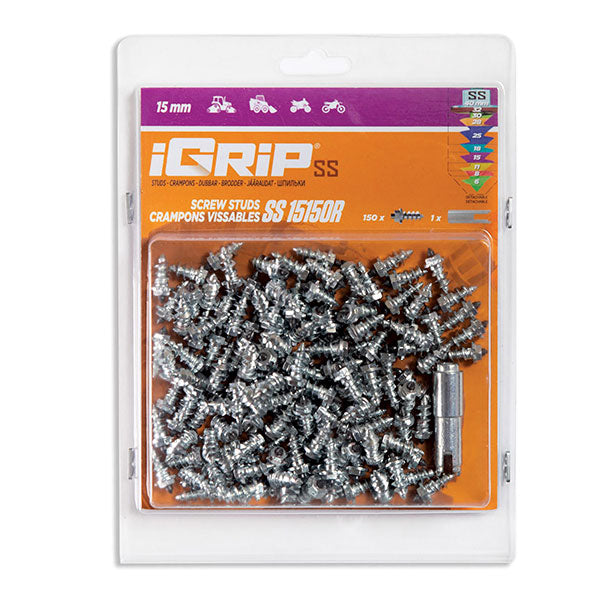 Igrip Shouldered Racing Tire Studs 15MM 150Pk - 02-01153 | MunroPowersports.com