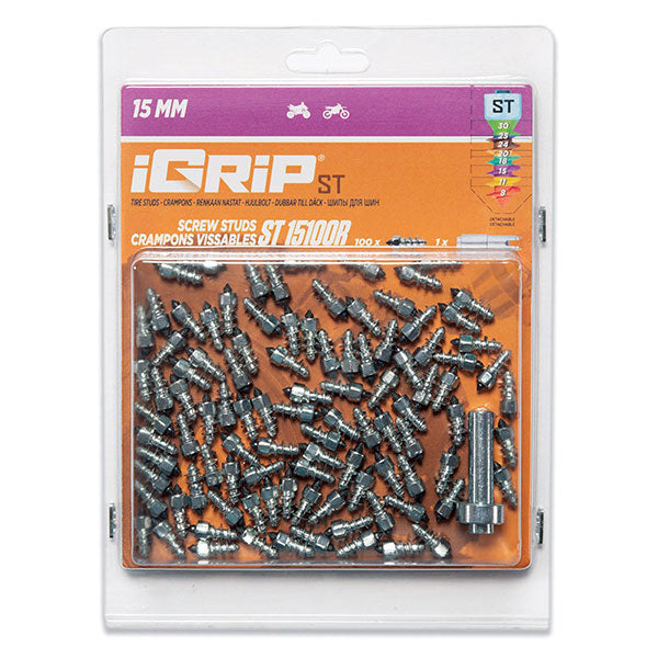 Igrip Standard Racing Studs 15MM 100Pk | MunroPowersports.com