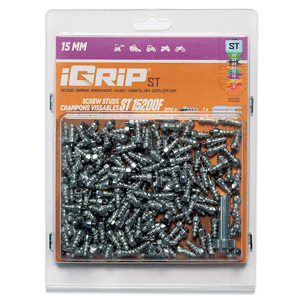 Igrip Standard Studs 15MM 200Pk | MunroPowersports.com