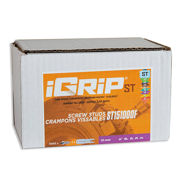 Igrip Standard Studs 15MM 1000Pk | MunroPowersports.com