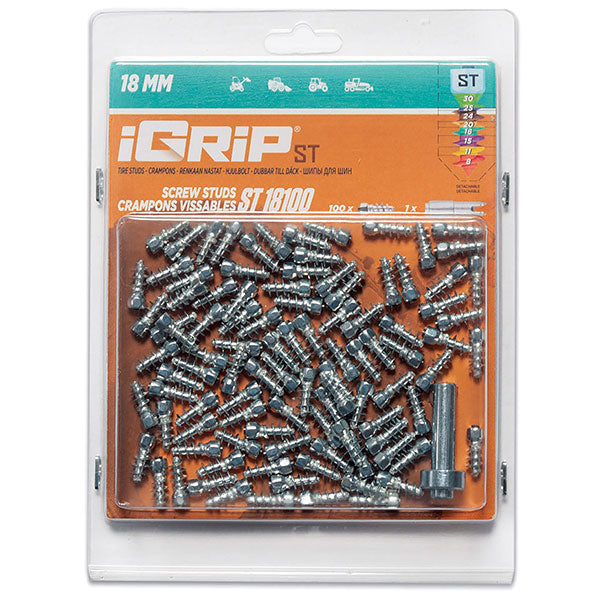 Igrip Standard Studs 18MM 100Pk (ST-18100) | MunroPowersports.com