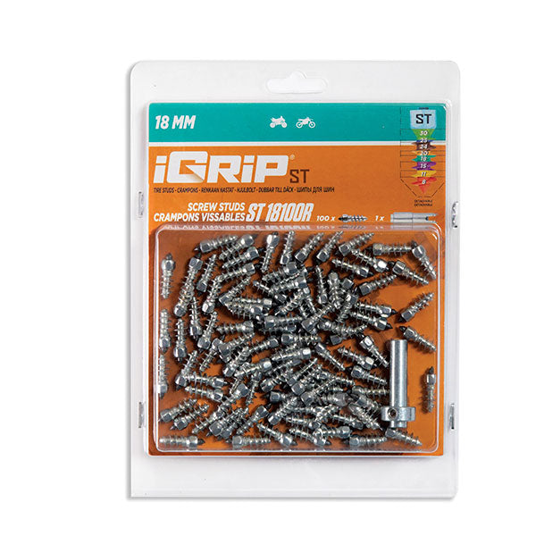 Igrip Standard Racing Studs 18MM 100Pk (ST-18100R) | MunroPowersports.com