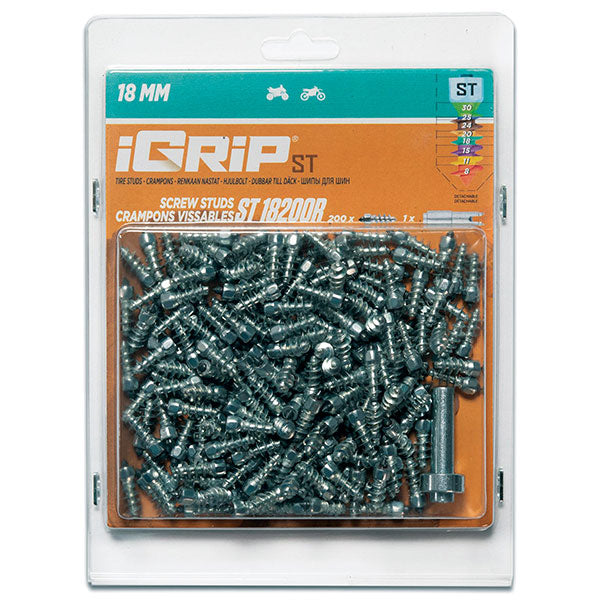 Igrip Standard Racing Studs 18MM 200Pk (ST-18200R) | MunroPowersports.com