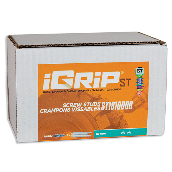Igrip Standard Racing Studs 18MM 1000Pk (ST-181000R) | MunroPowersports.com