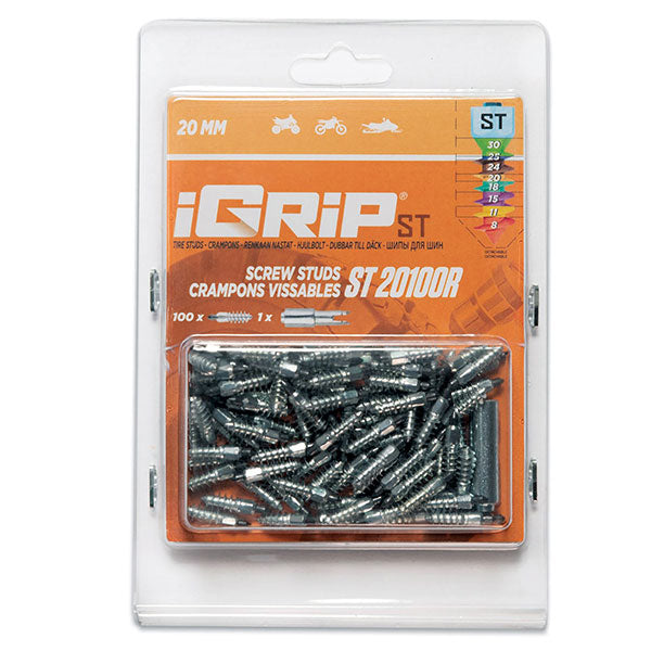 Igrip Standard Racing Studs 20MM 100Pk (ST-20100R) | MunroPowersports.com