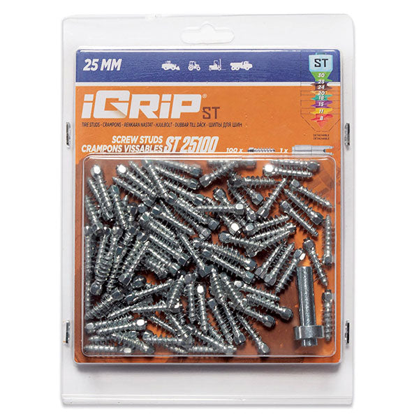 Igrip Standard Studs 25MM 100Pk (ST-25100) | MunroPowersports.com
