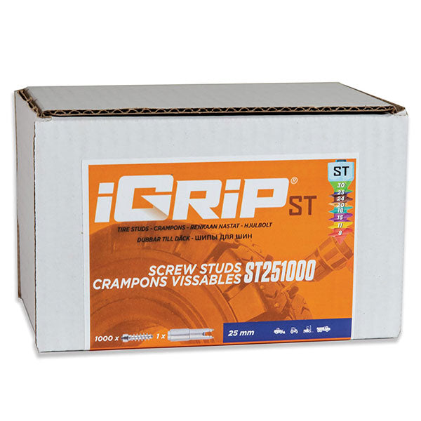 Igrip Standard Studs 25MM 1000Pk (ST-251000) | MunroPowersports.com