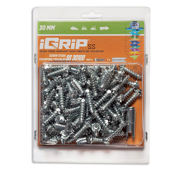 Igrip Shouldered Tire Studs 30MM 100Pk (SS-30100) | MunroPowersports.com