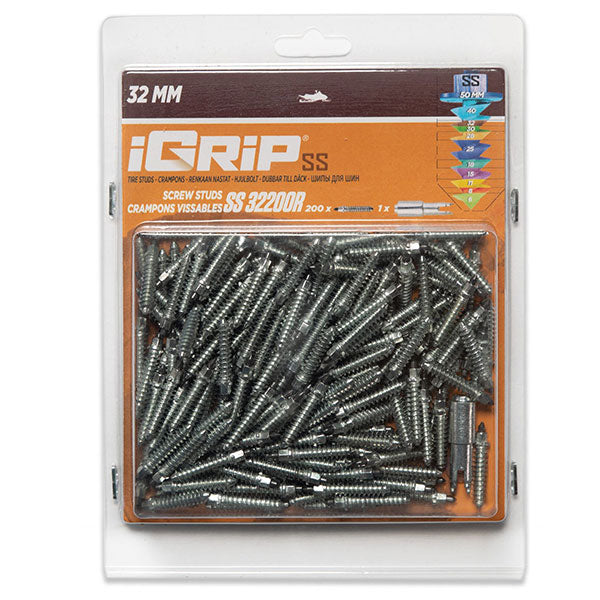 Igrip Shouldered Racing Tire Studs 32MM 200Pk (SS-32200R) | MunroPowersports.com