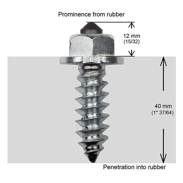 Igrip Shouldered Heavy Duty Tire Studs 50MM 200Pk (SS-50200Hd) | MunroPowersports.com