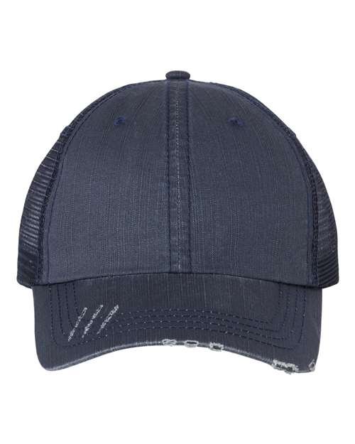 Mega Cap Herringbone Trucker Cap - 6990 | MunroPowersports.com