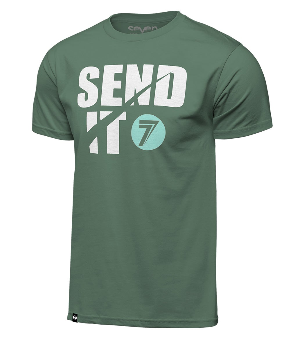 Seven Send-It Tee - 1500079-312-S | MunroPowersports.com