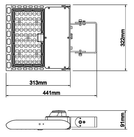150 Watt Parking Lot LED Light 100-277 Volt 15-5013