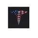 Rothco Caduceus Medical Symbol American Flag Patch with Hook Back - 1679 | MunroPowersports.com