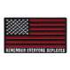 Rothco R.E.D. (Remember Everyone Deployed) Flag Patch With Hook Back - 1877 | MunroPowersports.com