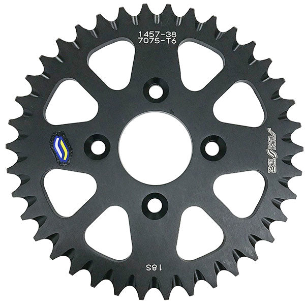 Sunstar Works Triplestar Aluminum Rear Sprockets (5-145738Bk) | MunroPowersports.com