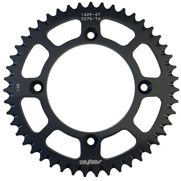 Sunstar Works Triplestar Aluminum Rear Sprockets (5-142947Bk) | MunroPowersports.com