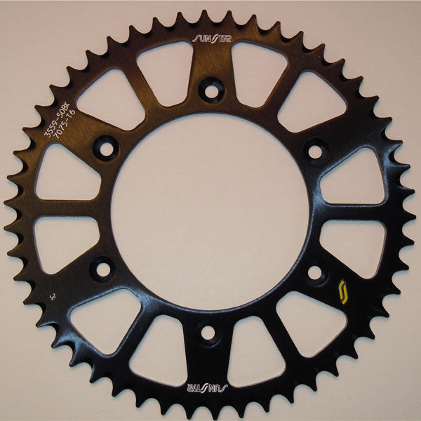 Sunstar Works Triplestar Aluminum Rear Sprocket (5-355950Bk) | MunroPowersports.com