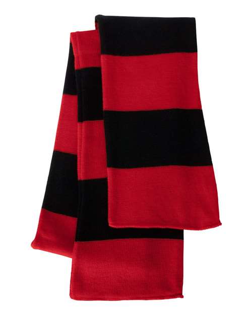 Sportsman Rugby-Striped Knit Scarf - SP02 | MunroPowersports.com