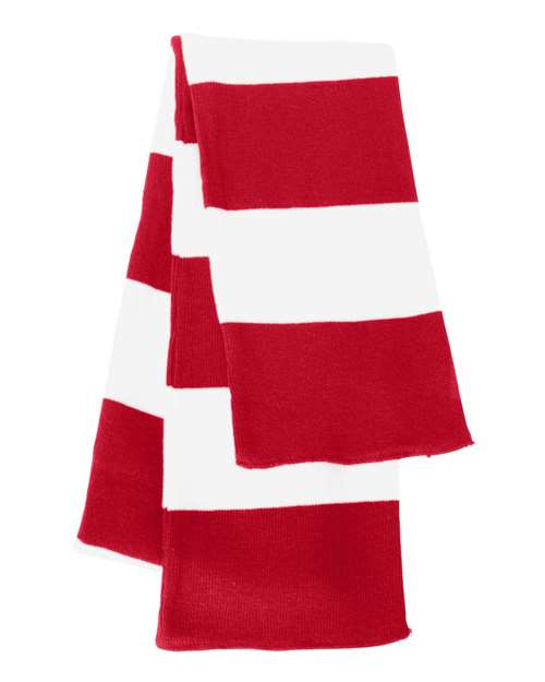 Sportsman Rugby-Striped Knit Scarf - SP02 | MunroPowersports.com