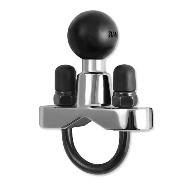 Ram Mounts Chrome Handlebar U-Bolt Base For Rails (Ram-B-231Chu) | MunroPowersports.com