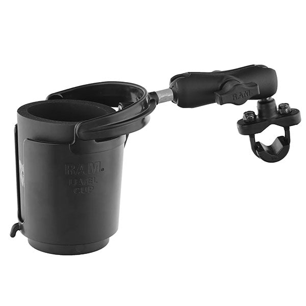 Ram Mounts Level Cup Holder Handlebar U-Bolt Base (Ram-B-132Ru) | MunroPowersports.com