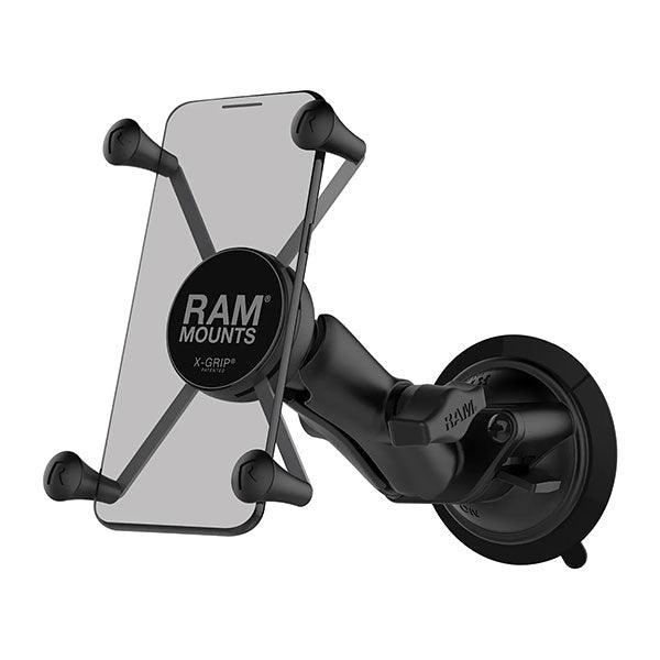 Ram Mounts X-Grip Large Phone Mount Fork Stem Base (Ram-B-176-A-Un10U) | MunroPowersports.com