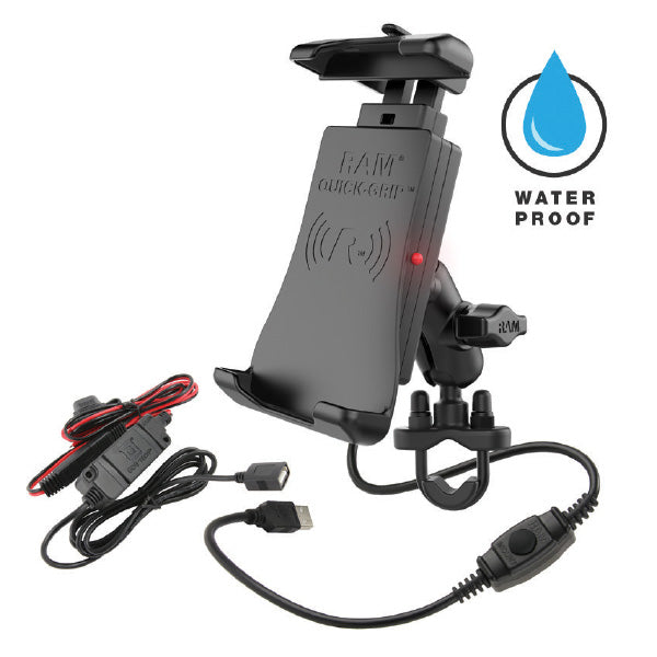 Ram Mounts Quick-Grip Wireless Charger (Ramb149Z-A-Un14W-V7M) | MunroPowersports.com