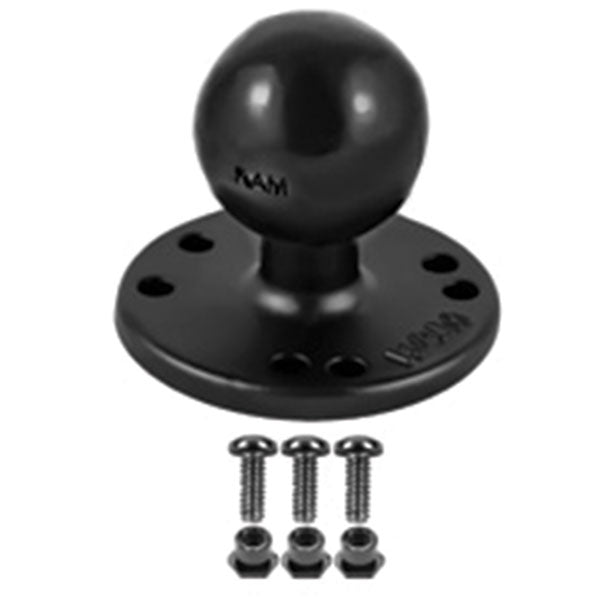 Ram Mounts Round Base With Ball (Ram-202-G2U) | MunroPowersports.com