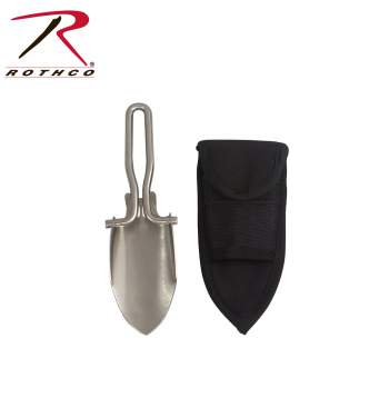 Rothco Stainless Steel Folding Shovel with Sheath - 37 | MunroPowersports.com