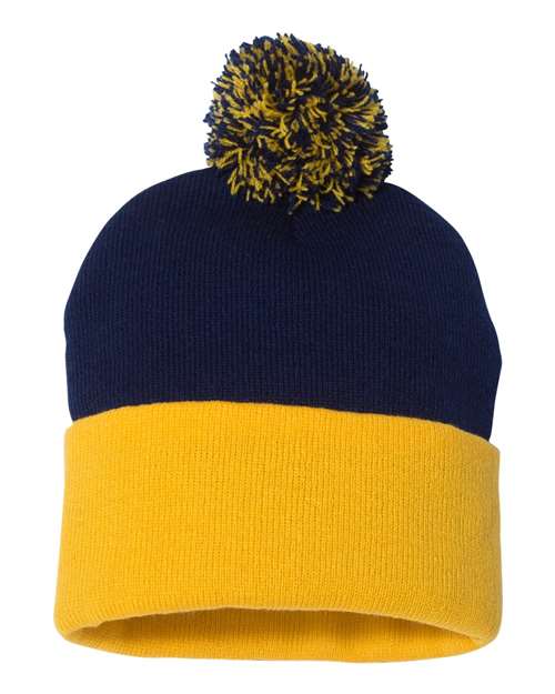 Sportsman Pom-Pom 12" Knit Beanie - SP15 | MunroPowersports.com