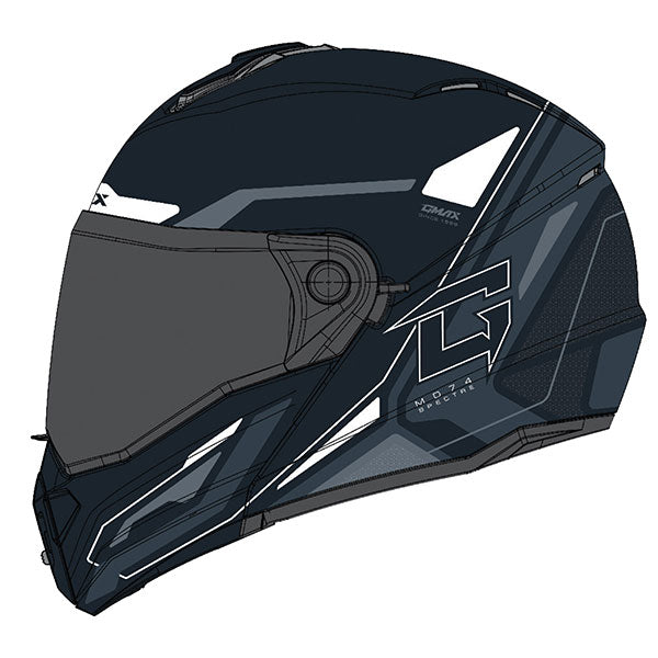 GMAX MD74 Spectre Full Face Helmet 497-4214D | MunroPowersports.com