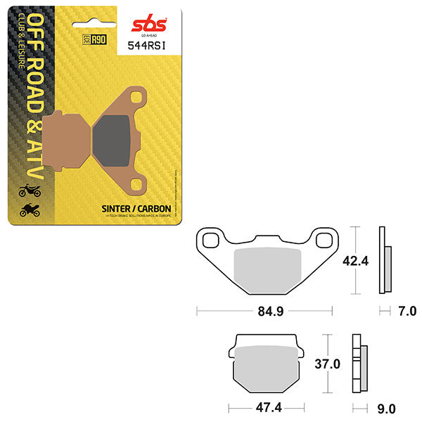SBS ATV/UTV EVO SINTER BRAKE PAD (6280544108)