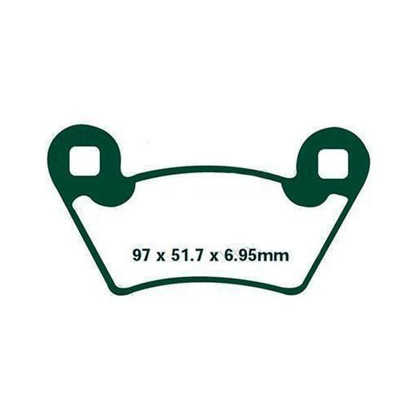 Rock Hard Full-Metal Brake Pad (AT-05019F) | MunroPowersports.com