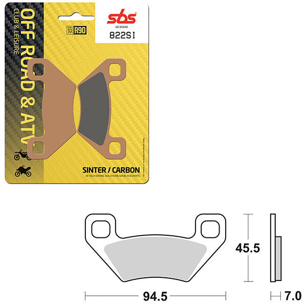 Sbs Atv/Utv Sinter Brake Pad (6240822108) - 822SI | MunroPowersports.com