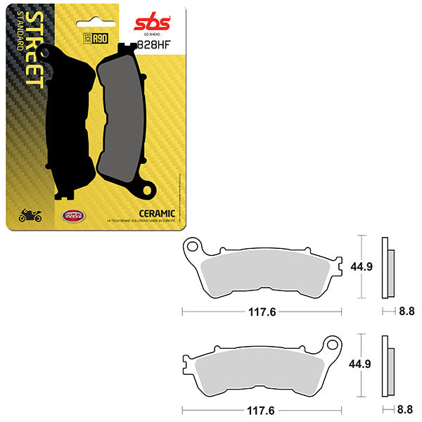 Sbs Atv/Utv Ceramic Brake Pad (6190828108) - 828HF | MunroPowersports.com