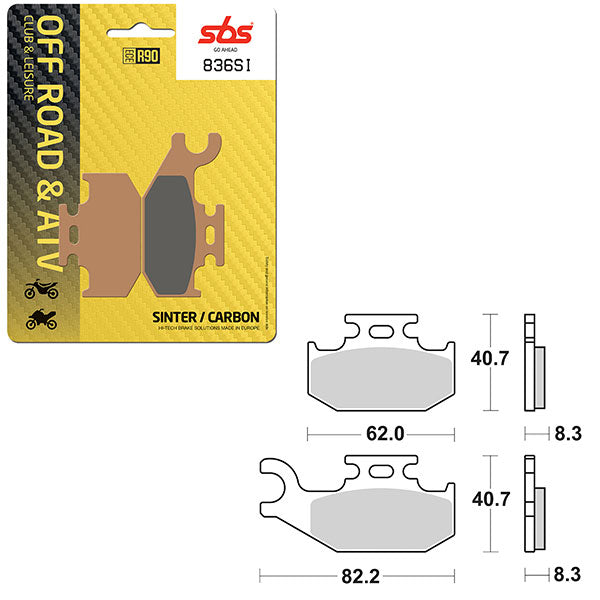 Sbs Atv/Utv Sinter Brake Pad (6240836108) - 836SI | MunroPowersports.com