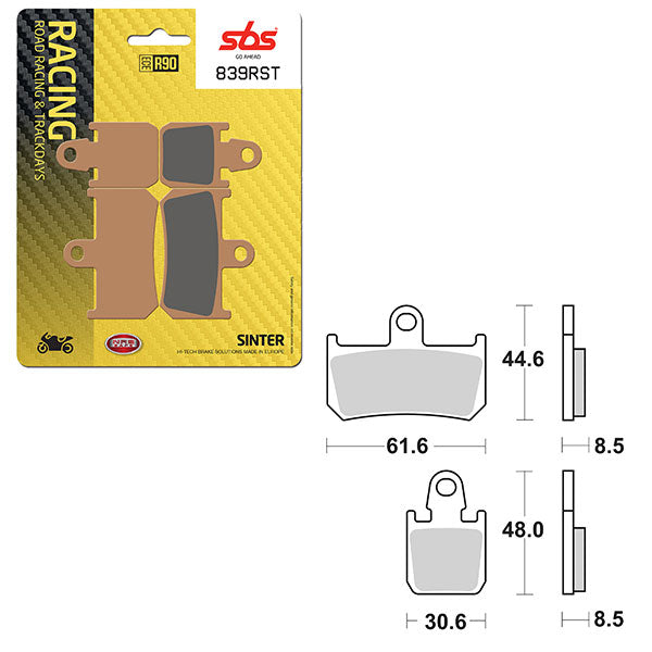 Sbs Road Racing & Trackdays Sinter Front Brake Pad (6470839108) - 839RST | MunroPowersports.com