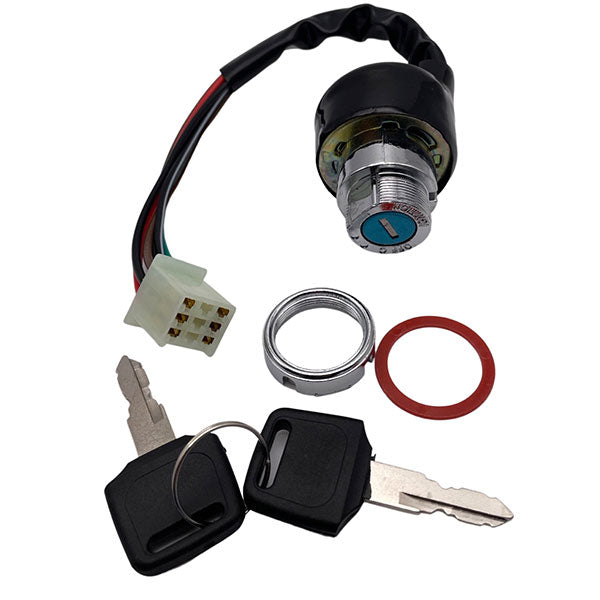 Mogo Parts Key Switch 6 Wire Male Plug 4 Stroke (07-0506) - 84-00501 | MunroPowersports.com